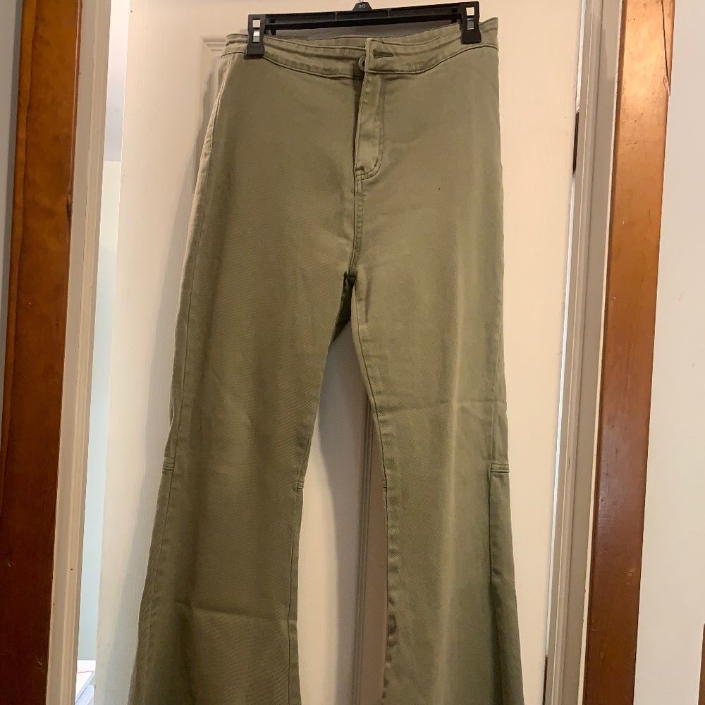 High waisted bell bottoms